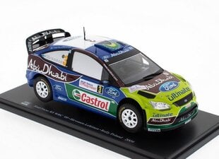 Ford Focus RS WRC Rallye Poland 2009 Hirvonen - Lehtinen WRC516 HACHETTE 1:25 hinta ja tiedot | Pienoismallit | hobbyhall.fi