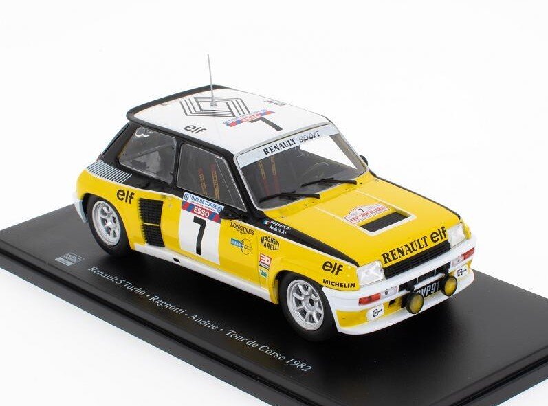 Renault 5 Turbo Tour de Corse 1982 Ragnotti-Andrié WRC526 HACHETTE 1:25 hinta ja tiedot | Pienoismallit | hobbyhall.fi