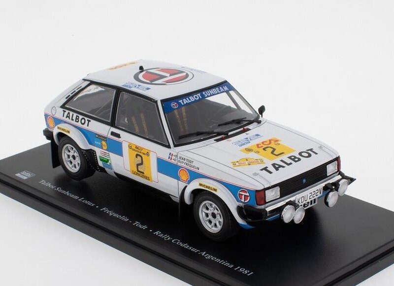 Talbot Sunbeam Lotus Rally Codasur Argentina 1981 Fréquelin-Todt WRC528 HACHETTE 1:25