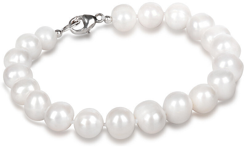 JwL Luxury Pearls aito valkoinen helmirannekoru hinta ja tiedot | Rannekorut | hobbyhall.fi