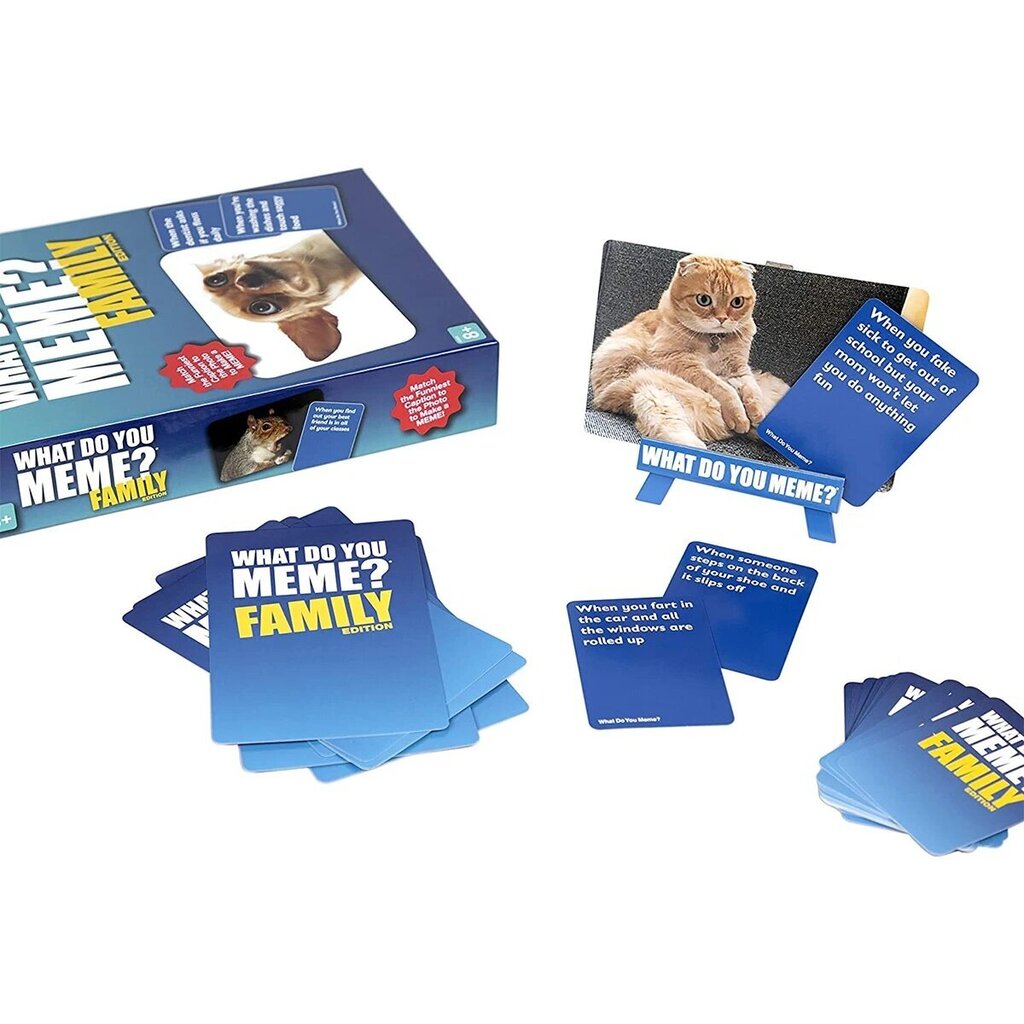 Lautapeli What Do You Meme? Family Edition Adult Party Game, FI hinta ja tiedot | Lautapelit ja älypelit | hobbyhall.fi