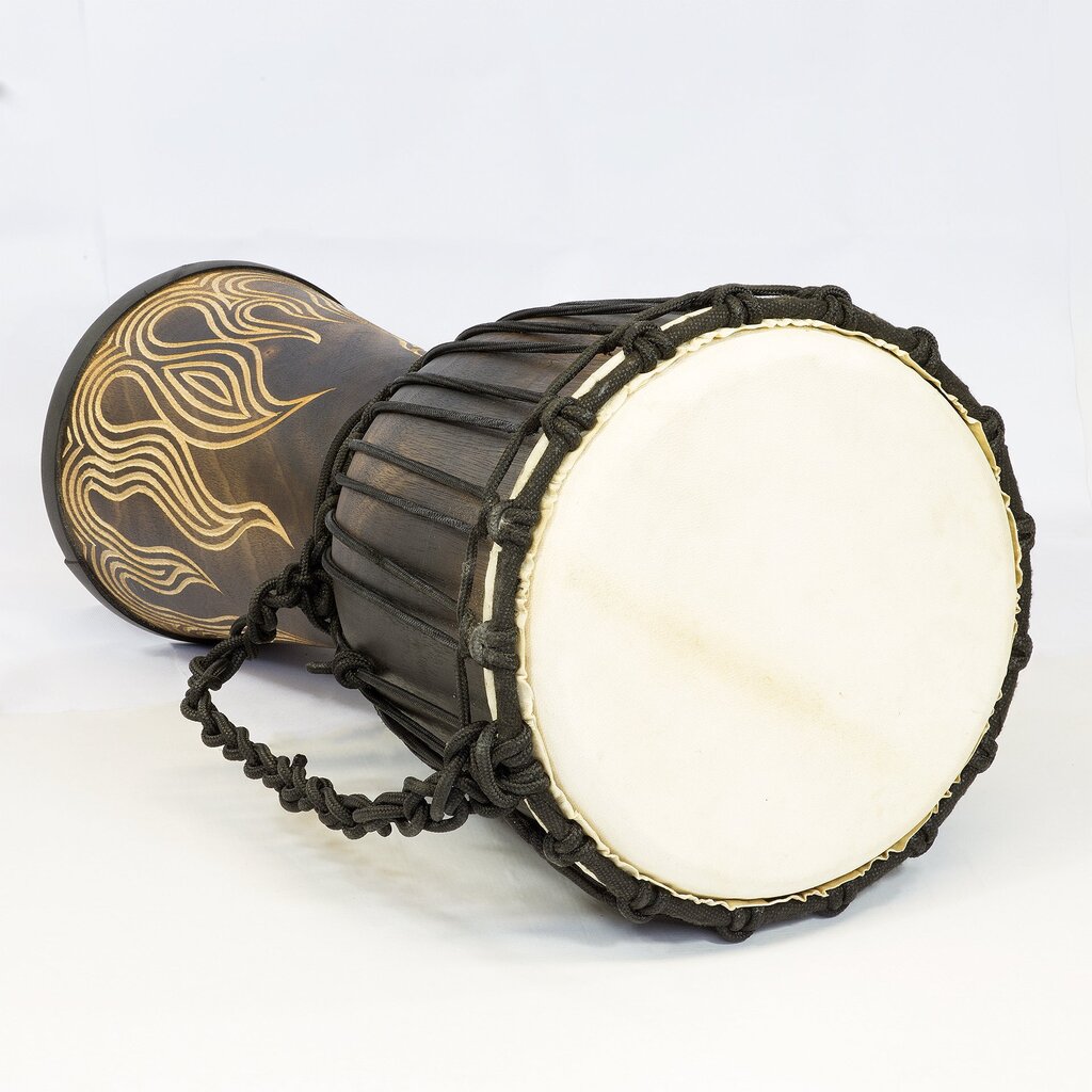 Djembe-rumpu Terre Carved Flame hinta ja tiedot | Perkussiosoittimet | hobbyhall.fi