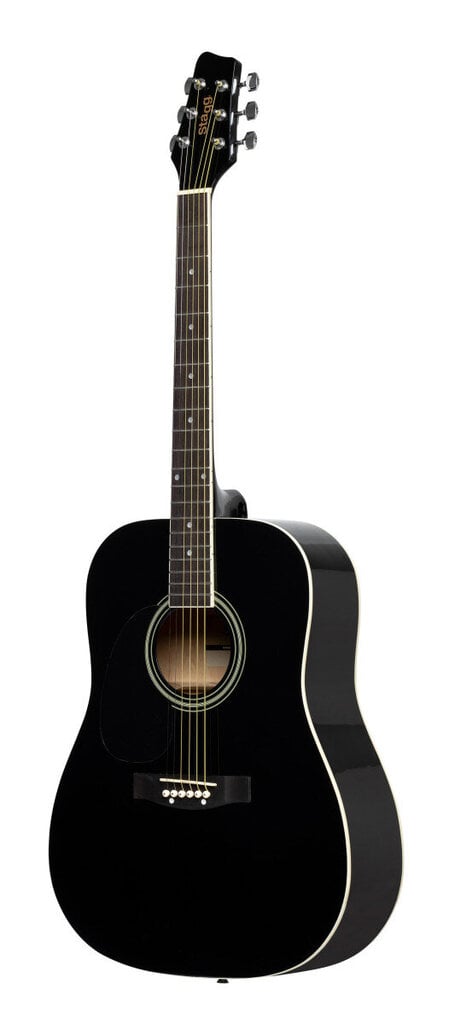 Akustinen kitara Stagg SA20D LH BK hinta ja tiedot | Kitarat | hobbyhall.fi