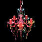 vidaXL Crystal Light 5 -lamppujen monivärinen hinta ja tiedot | Riippuvalaisimet | hobbyhall.fi