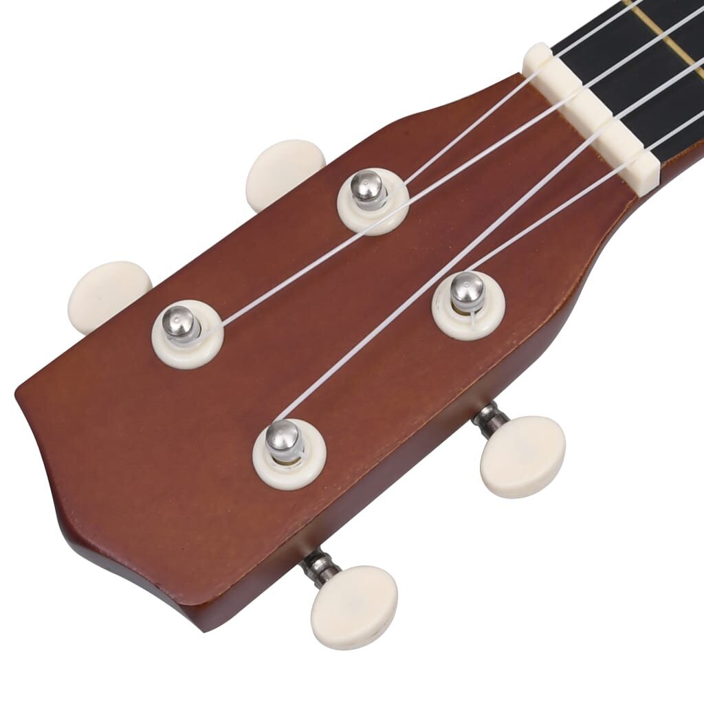 vidaXL Sopraano ukulelesarja laukulla lapsille tumma puu 21" hinta ja tiedot | Kitarat | hobbyhall.fi