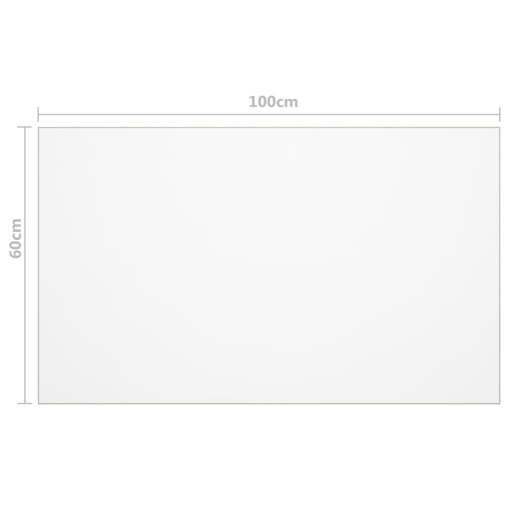 vidaXL Pöytäsuoja läpinäkyvä 100x60 cm 1,6 mm PVC hinta ja tiedot | Pöytäliinat, tabletit ja lautasliinat | hobbyhall.fi