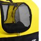 vidaXL 2-in-1 lemmikkikärry pyörään/juoksurattaat keltainen ja musta hinta ja tiedot | Polkupyörän peräkärryt | hobbyhall.fi
