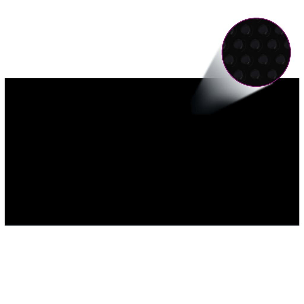 vidaXL Uima-altaan suoja suorakulmainen 1200x600 cm PE musta hinta ja tiedot | Uima-allastarvikkeet | hobbyhall.fi