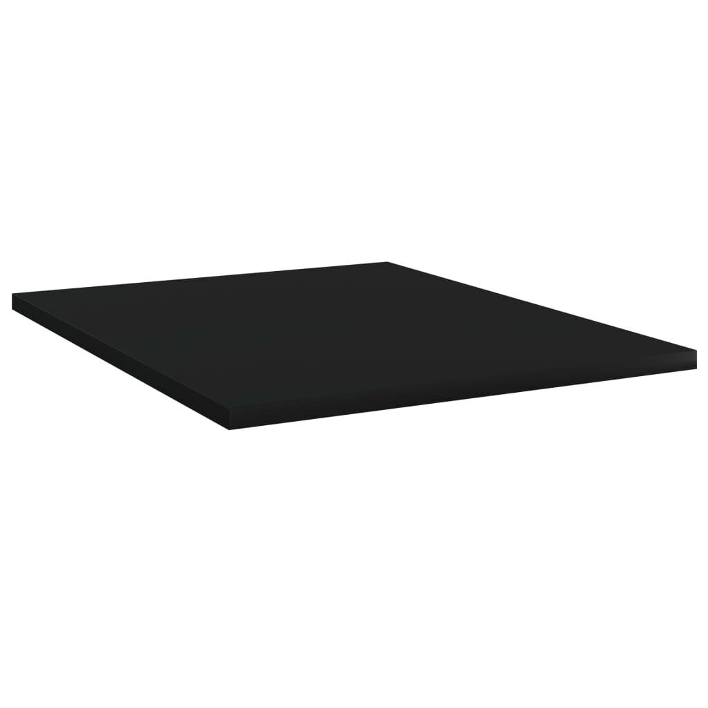 vidaXL Kirjahyllytasot 8 kpl musta 40x50x1,5 cm lastulevy hinta ja tiedot | Hyllyt | hobbyhall.fi