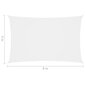 vidaXL Aurinkopurje Oxford-kangas suorakaide 5x8 m valkoinen hinta ja tiedot | Aurinkovarjot ja markiisit | hobbyhall.fi