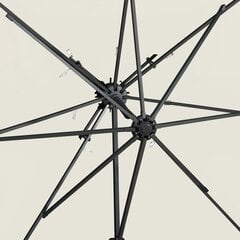 vidaXL Riippuva aurinkovarjo tuplakatolla hiekka 250x250 cm hinta ja tiedot | Aurinkovarjot ja markiisit | hobbyhall.fi