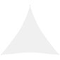 vidaXL Aurinkopurje Oxford-kangas kolmio 3,6x3,6x3,6 m valkoinen hinta ja tiedot | Aurinkovarjot ja markiisit | hobbyhall.fi