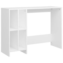 vidaXL Työpöytä valkoinen 102,5x35x75 cm lastulevy hinta ja tiedot | Tietokonepöydät ja työpöydät | hobbyhall.fi