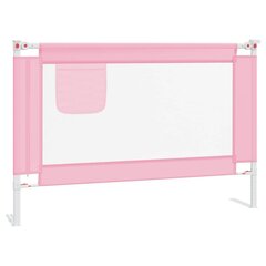 vidaXL Turvalaita sänkyyn pinkki 100x25 cm kangas hinta ja tiedot | Lasten turvallisuus | hobbyhall.fi