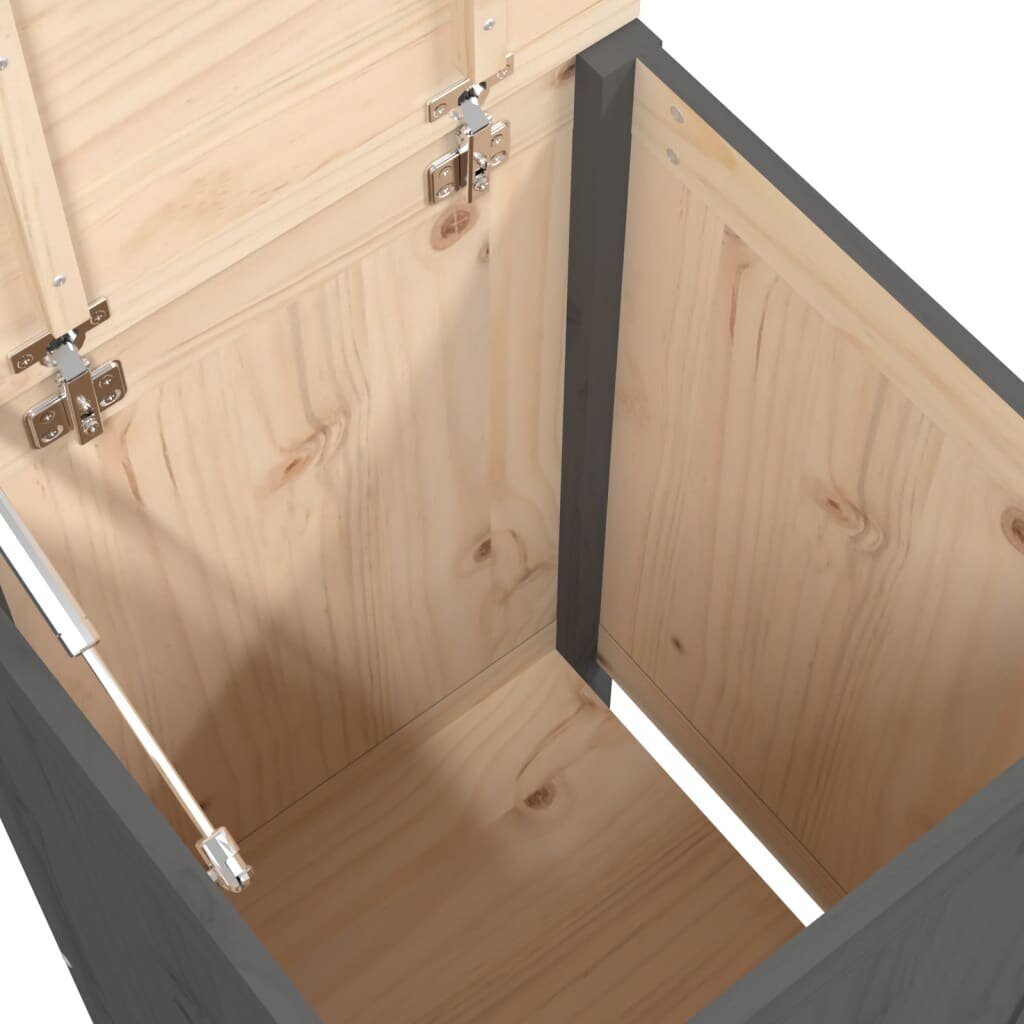 vidaXL Pyykkilaatikko harmaa 44x44x76 cm täysi mänty hinta ja tiedot | Kylpyhuoneen sisustus | hobbyhall.fi