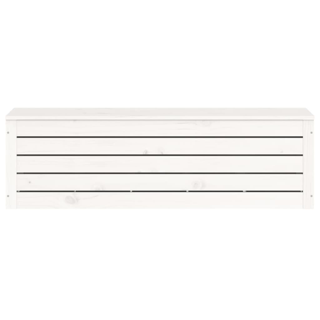 vidaXL Säilytyslaatikko valkoinen 109x36,5x33 cm täysi mänty hinta ja tiedot | Säilytyslaatikot ja -korit | hobbyhall.fi