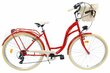 Naisten pyörä, Davi Emma, korkeus 160-185cm, 7 vaihdetta Shimano, 28", punainen hinta ja tiedot | Polkupyörät | hobbyhall.fi