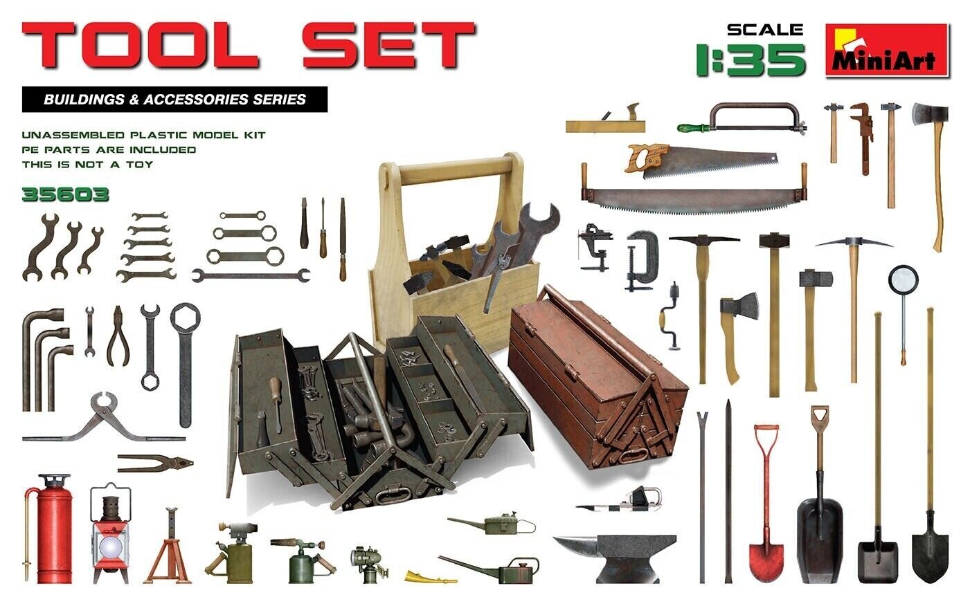 Liimattava pienoismalli MiniArt 35603 Tool Set 1/35 hinta ja tiedot | Koottavat pienoismallit | hobbyhall.fi