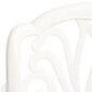 vidaXL 5-osainen bistrosarja valualumiini valkoinen hinta ja tiedot | Puutarhakalusteet | hobbyhall.fi