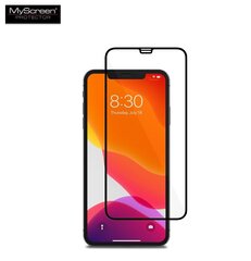 MyScreen Diamond glass edge Full Glue Screen protector, Apple, iPhone XS Max, Tempered glass, Transparent hinta ja tiedot | Näytönsuojakalvot ja -lasit | hobbyhall.fi