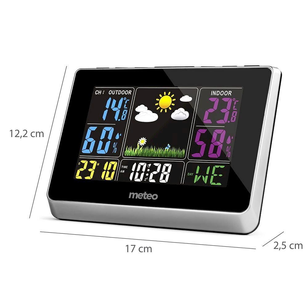 Sisä ja ulkosääasema, Meteo hinta ja tiedot | Sääasemat, lämpö- ja kosteusmittarit | hobbyhall.fi