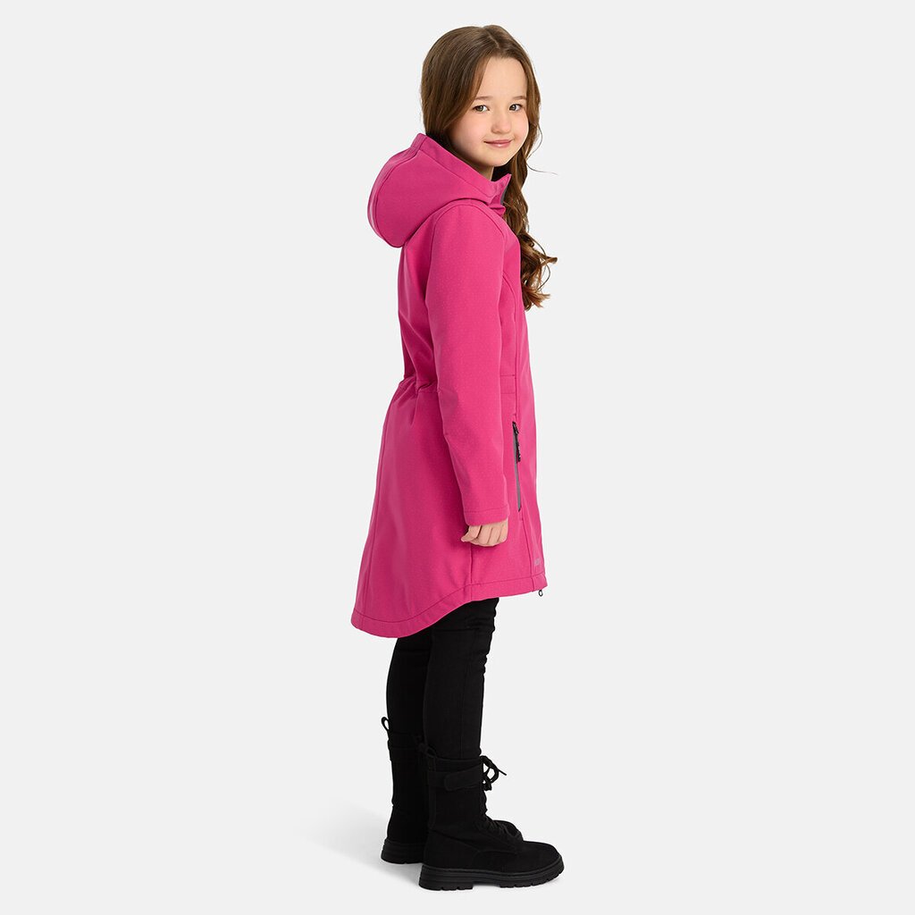 Huppa lasten pitkä softshell-takki ANETA, fuksia hinta ja tiedot | Tyttöjen takit | hobbyhall.fi