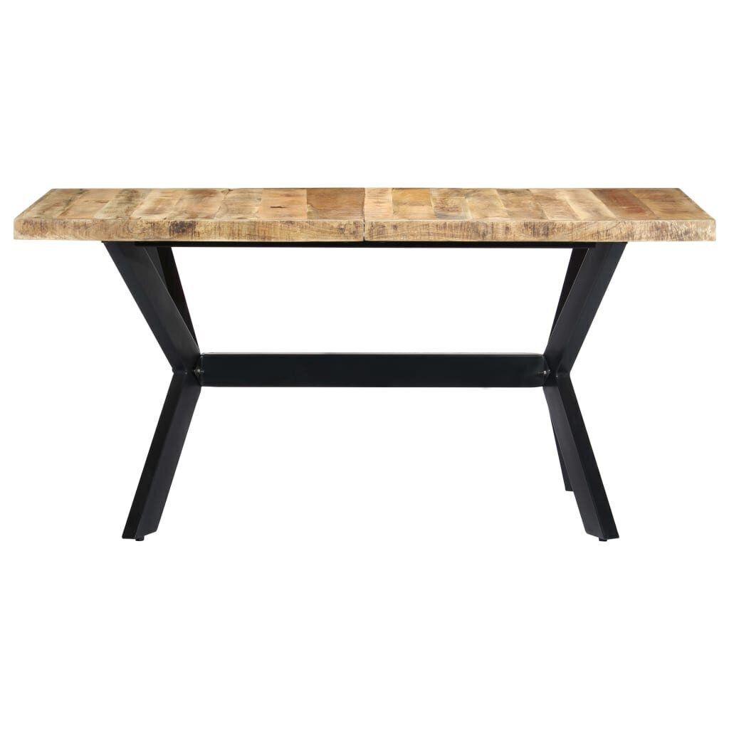 vidaXL Ruokapöytä 140x70x75 cm karkea mangopuu hinta ja tiedot | Ruokapöydät | hobbyhall.fi