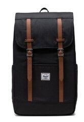 Reppu Herschel Retreat Black, 23L hinta ja tiedot | Urheilukassit ja reput | hobbyhall.fi