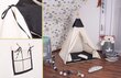 Teltta Springos Smooth Tipi Teltta, musta hinta ja tiedot | Lasten leikkimökit ja -teltat | hobbyhall.fi