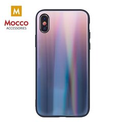 Mocco Aurora Glass Silicone Back Case for Apple iPhone XS Max Brown - Black hinta ja tiedot | Puhelimen kuoret ja kotelot | hobbyhall.fi