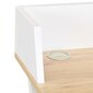 vidaXL Työpöytä valkoinen ja luonnollinen 80x50x84 cm hinta ja tiedot | Tietokonepöydät ja työpöydät | hobbyhall.fi