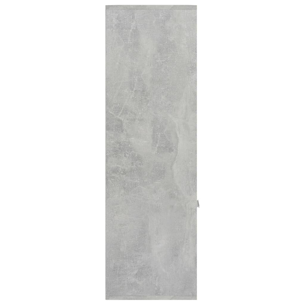 vidaXL Kirjahylly betoninharmaa 98x30x98 cm lastulevy hinta ja tiedot | Hyllyt | hobbyhall.fi