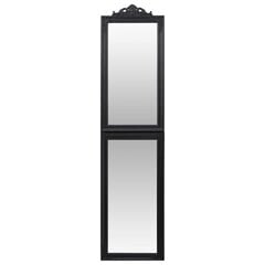 vidaXL Vapaasti seisova peili musta 45x180 cm hinta ja tiedot | Peilit | hobbyhall.fi