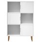 vidaXL Kirjahylly MOLDE valkoinen 90x35x133,5 cm täysi mänty hinta ja tiedot | Kaapit | hobbyhall.fi