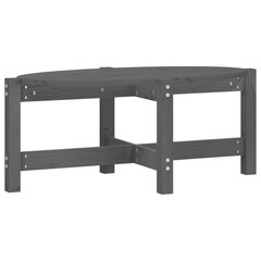 vidaXL Sohvapöytä harmaa 87x48x35 cm täysi mänty hinta ja tiedot | Sohvapöydät | hobbyhall.fi