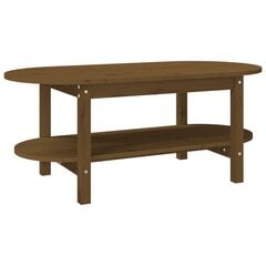 vidaXL Sohvapöytä hunajanruskea 110x55x45 cm täysi mänty hinta ja tiedot | Sohvapöydät | hobbyhall.fi