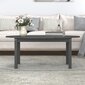 vidaXL Sohvapöytä harmaa 110x55x45 cm täysi mänty hinta ja tiedot | Sohvapöydät | hobbyhall.fi