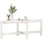 vidaXL Sohvapöytä valkoinen 118x63x45 cm täysi mänty hinta ja tiedot | Sohvapöydät | hobbyhall.fi