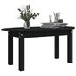 vidaXL Sohvapöytä musta 80x40x35 cm täysi mänty hinta ja tiedot | Sohvapöydät | hobbyhall.fi