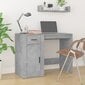 vidaXL Työpöytä kaapilla betoninharmaa tekninen puu hinta ja tiedot | Tietokonepöydät ja työpöydät | hobbyhall.fi