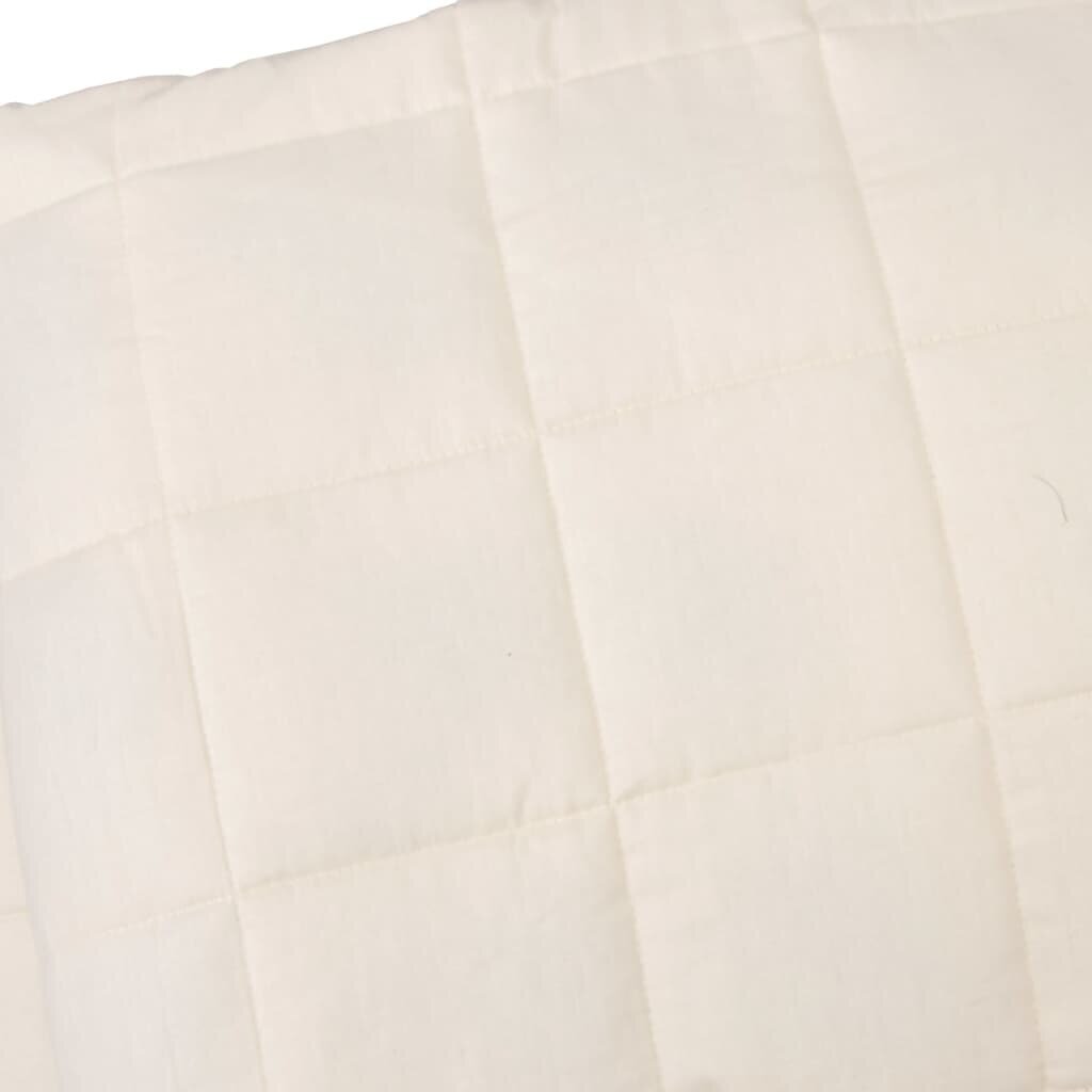 vidaXL Painopeitto vaalea kerma 152x203 cm 11 kg kangas hinta ja tiedot | Peitot | hobbyhall.fi