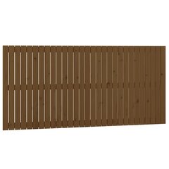 vidaXL Sängynpääty seinälle hunajanruskea 185x3x90 cm täysi mänty hinta ja tiedot | Sängyt | hobbyhall.fi