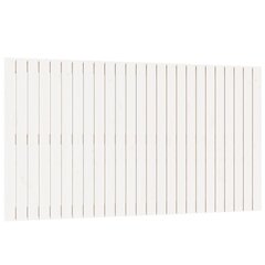 vidaXL Sängynpääty seinälle valkoinen 159,5x3x90 cm täysi mänty hinta ja tiedot | Sängyt | hobbyhall.fi