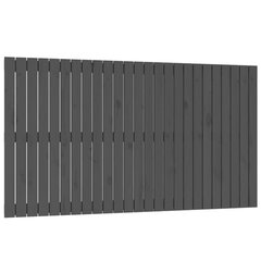 vidaXL Sängynpääty seinälle harmaa 159,5x3x90 cm täysi mänty hinta ja tiedot | Sängyt | hobbyhall.fi