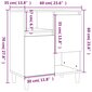 vidaXL Senkit 2 kpl valkoinen 60x35x70 cm tekninen puu hinta ja tiedot | Olohuoneen kaapit ja lipastot | hobbyhall.fi