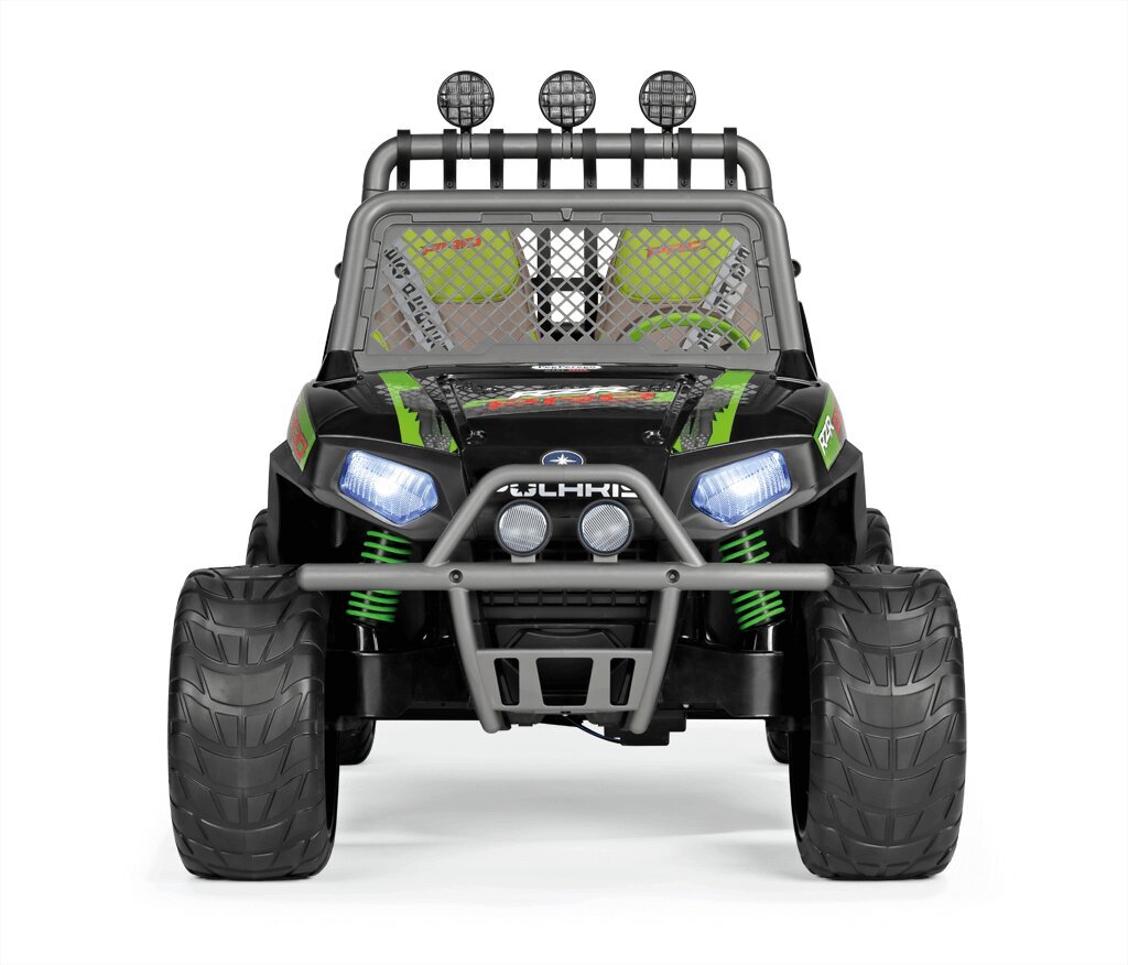 Kaksipaikkainen lasten sähköauto Peg Perego Polaris RZR PRO Green Shadow 24V hinta ja tiedot | Lasten sähköautot | hobbyhall.fi