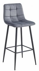 2 tuolin setti Leobert Arceto, harmaa/musta hinta ja tiedot | Ruokapöydän tuolit | hobbyhall.fi