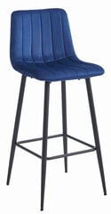 2 tuolin setti Leobert Pozza, sininen/musta hinta ja tiedot | Ruokapöydän tuolit | hobbyhall.fi