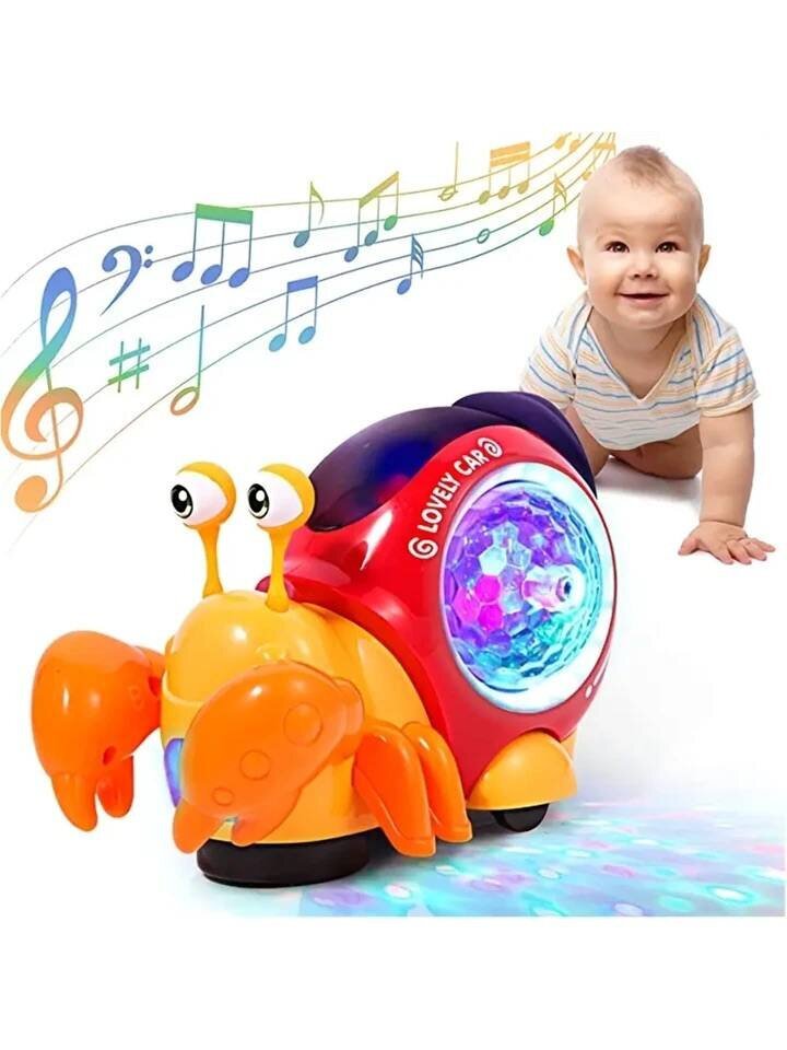 Lasten lelu, musiikillinen ryömivä rapu, Electronics LV-517, 1 kpl hinta ja tiedot | Vauvan lelut | hobbyhall.fi