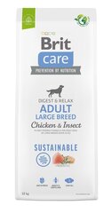 Brit Care Sustainable Adult Large Breed Chicken&Insect koiranruoka 12kg hinta ja tiedot | Brit Lemmikit | hobbyhall.fi